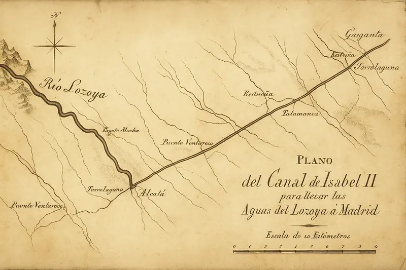 Conjunto Hidráulico Del Canal De Isabel Ii Trazado