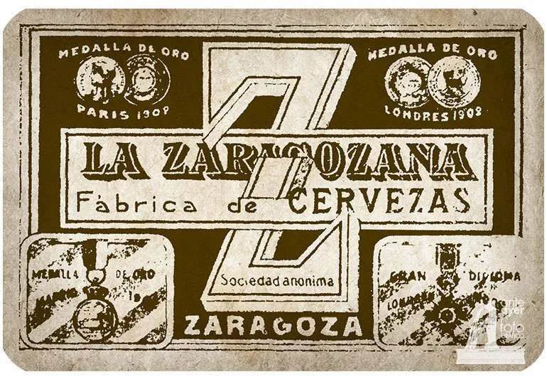 Fábrica De Cervezas La Zaragozana Etiqueta
