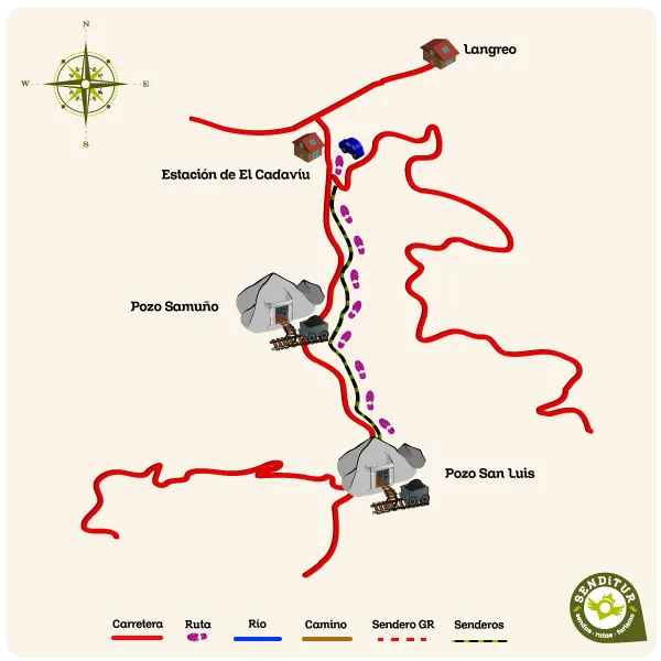 Historia Del Pozo San Luis En Langreo Mapa