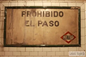 Metro De Madrid Cartel Metro